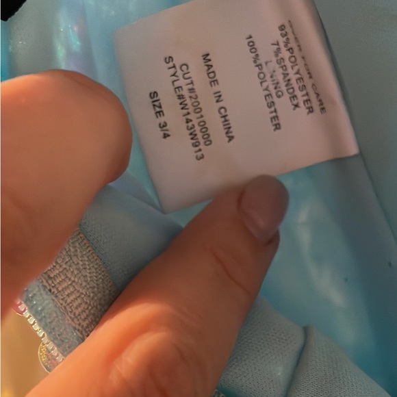 Stunning blue sequins gown dress by Windsor sz 3/4 (small) - Picture 4 of 6